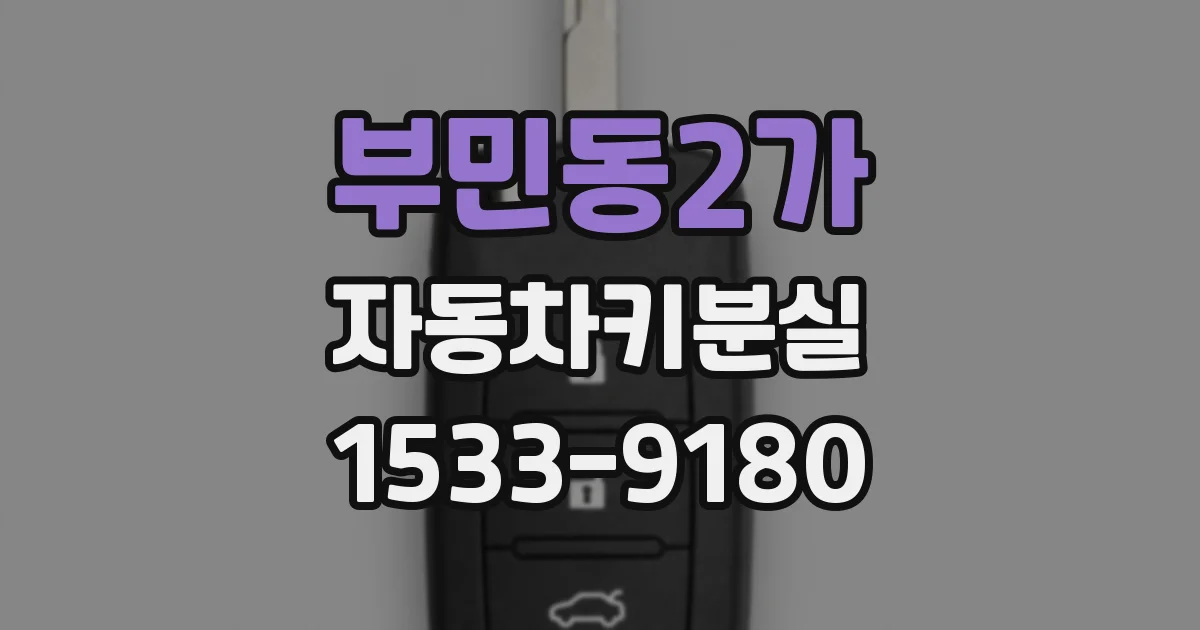부민동2가 자동차키분실