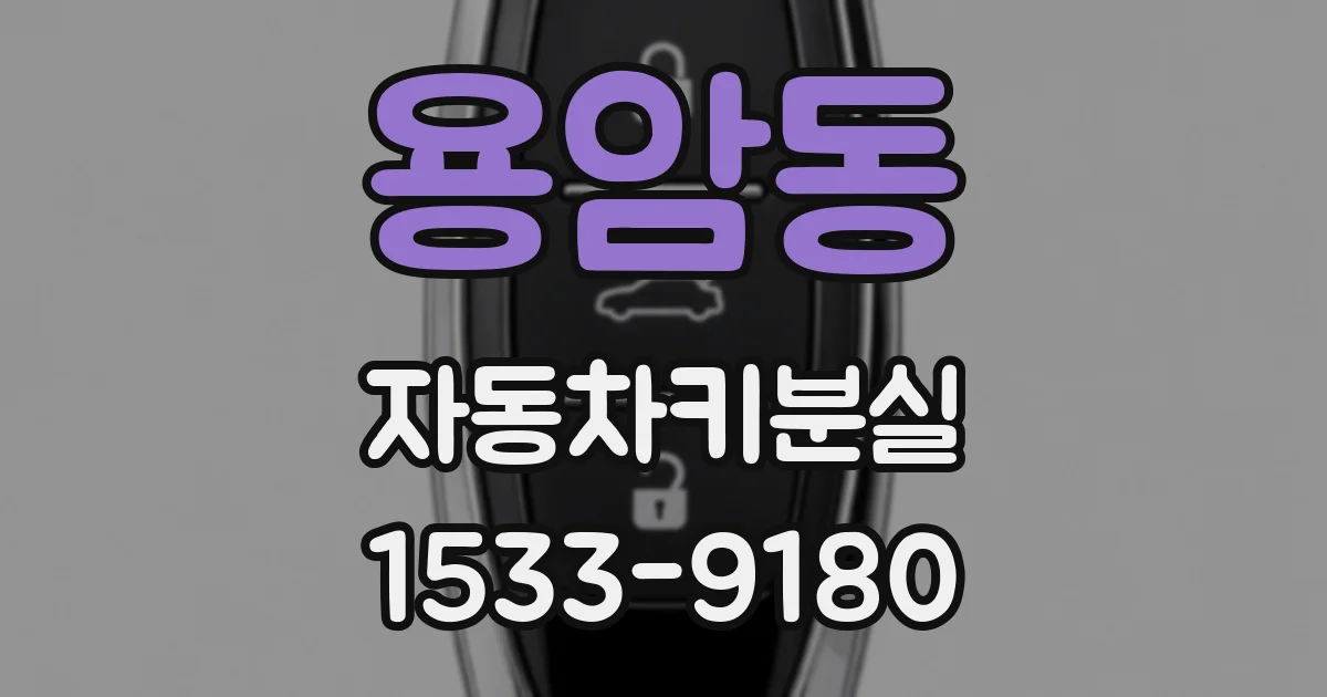용암동 자동차키분실