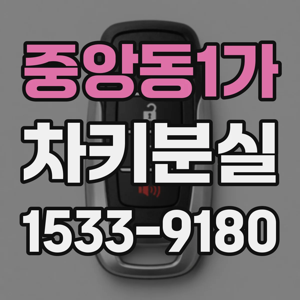 중앙동1가 차키분실