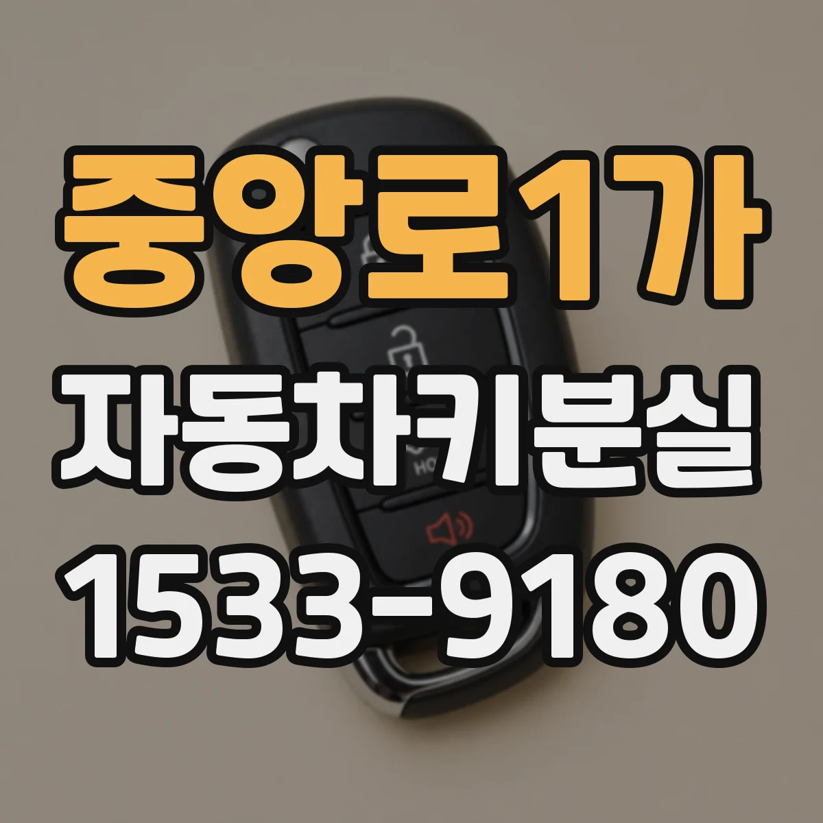 중앙로1가 자동차키분실