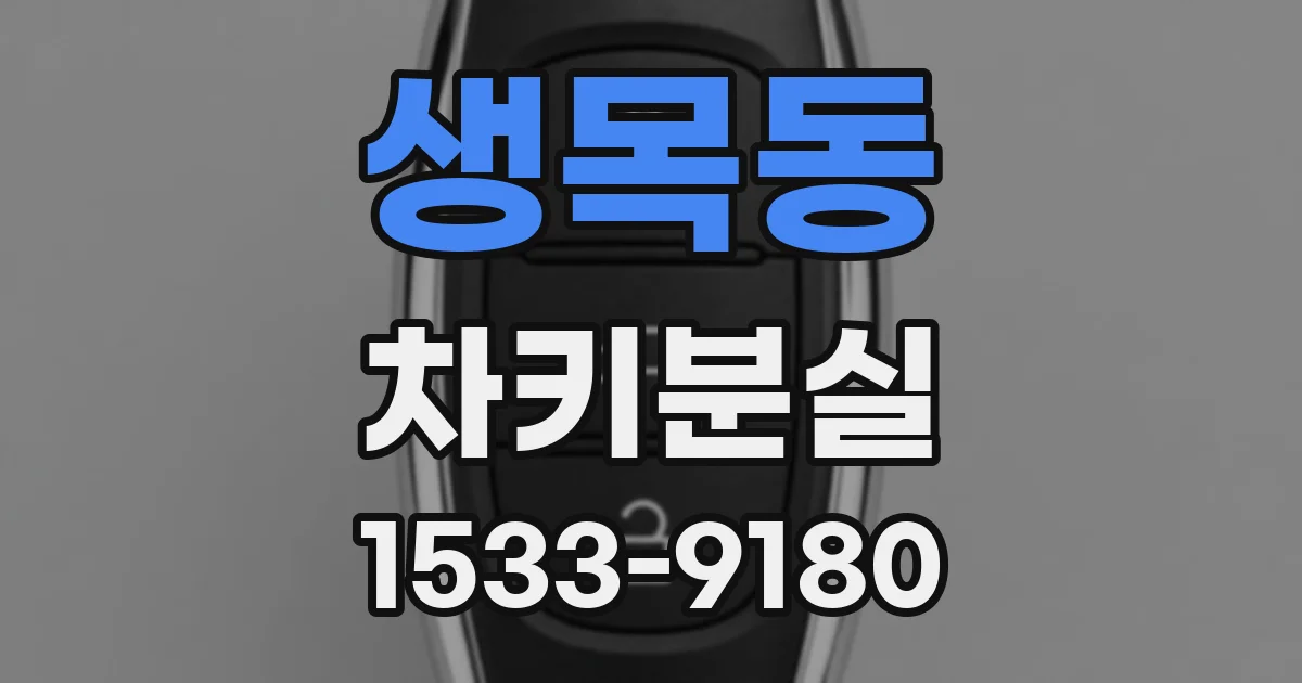 생목동 차키분실