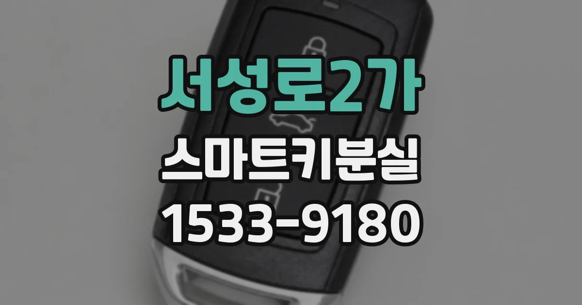 서성로2가 스마트키분실