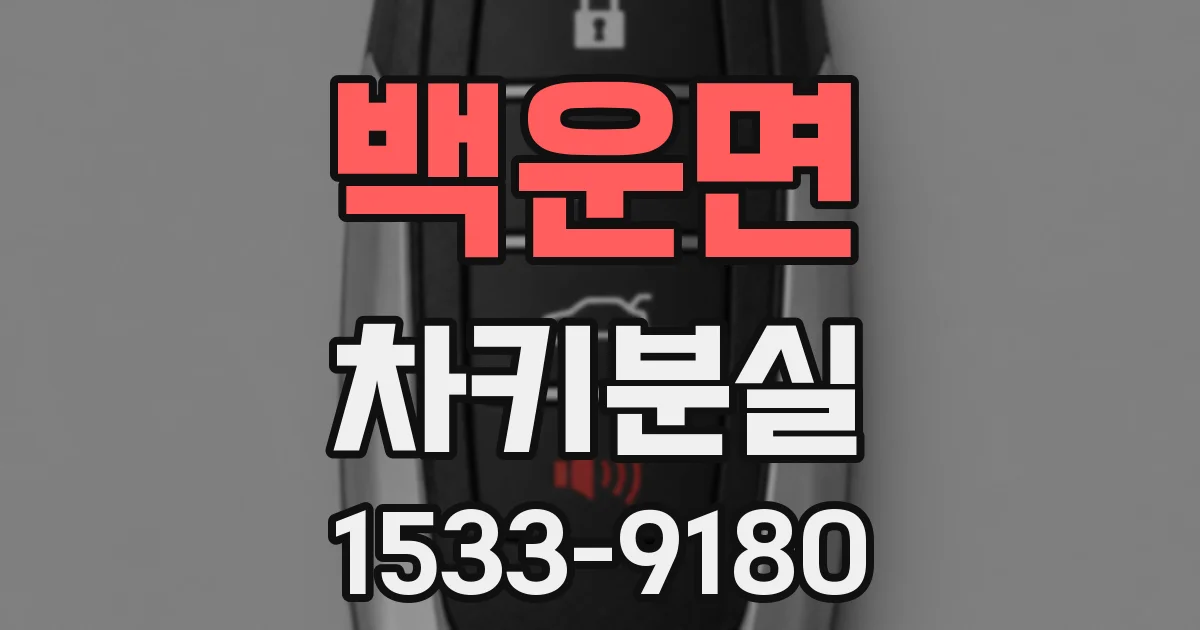 백운면 차키분실