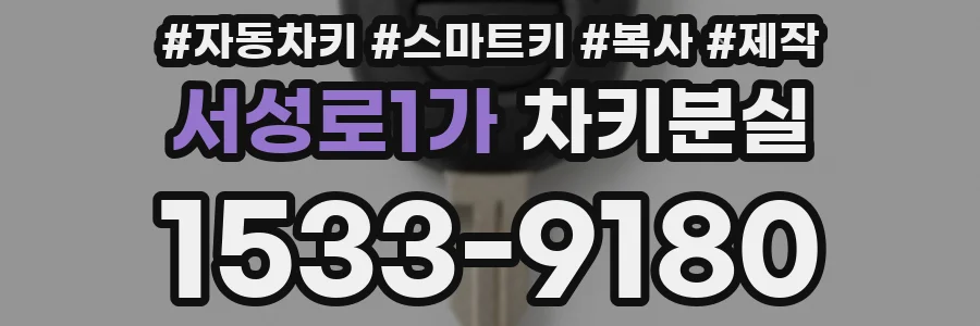 서성로1가 차키분실