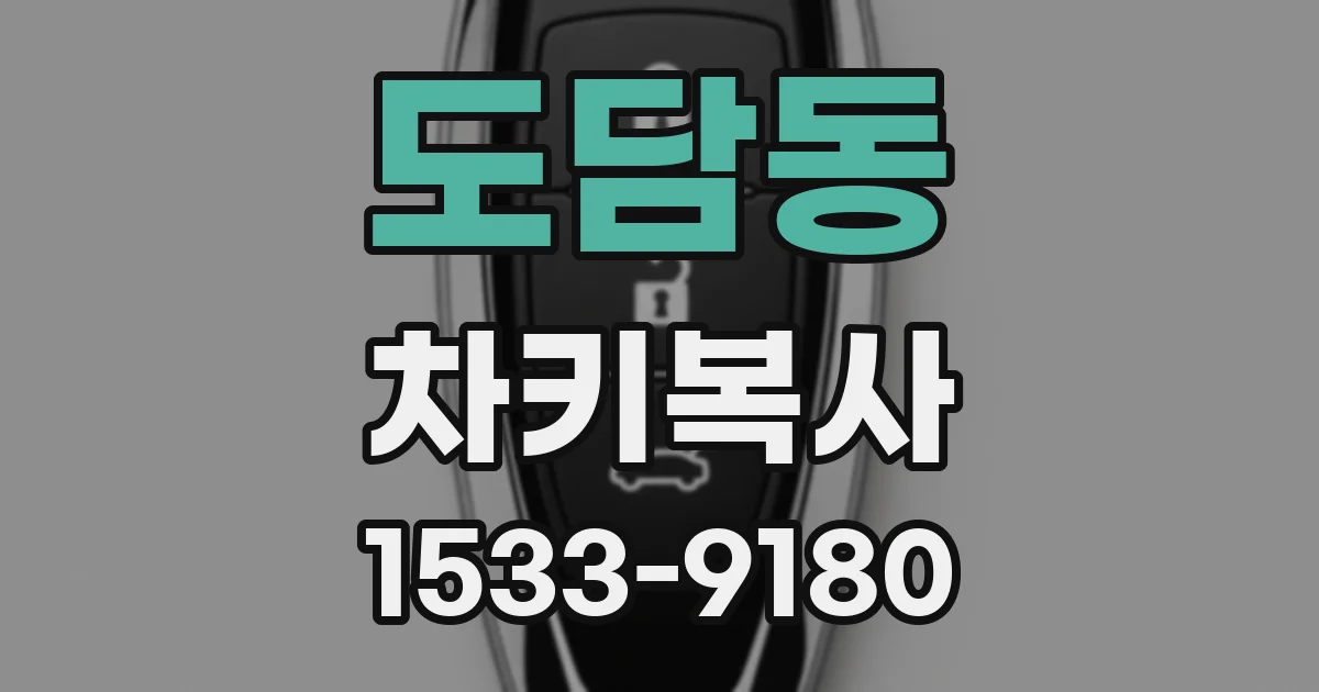 도담동 차키복사