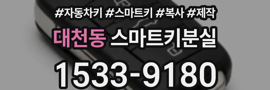 대천동 스마트키분실