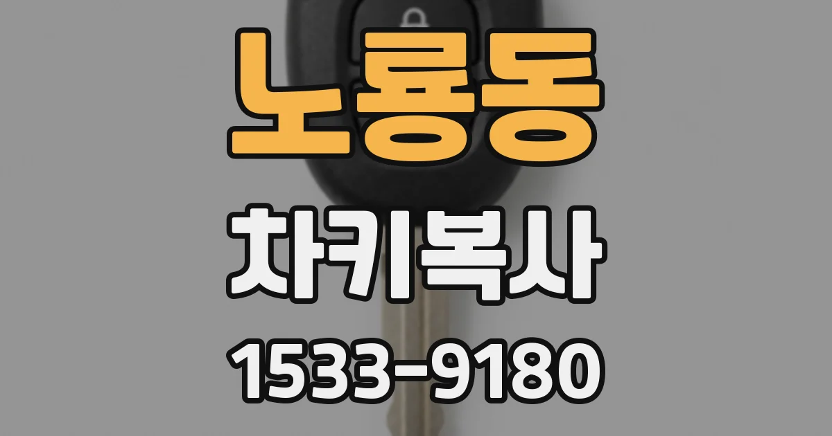 노룡동 차키복사