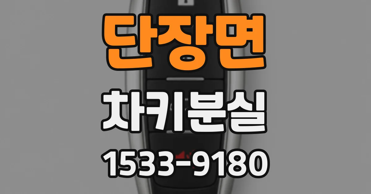 단장면 차키분실
