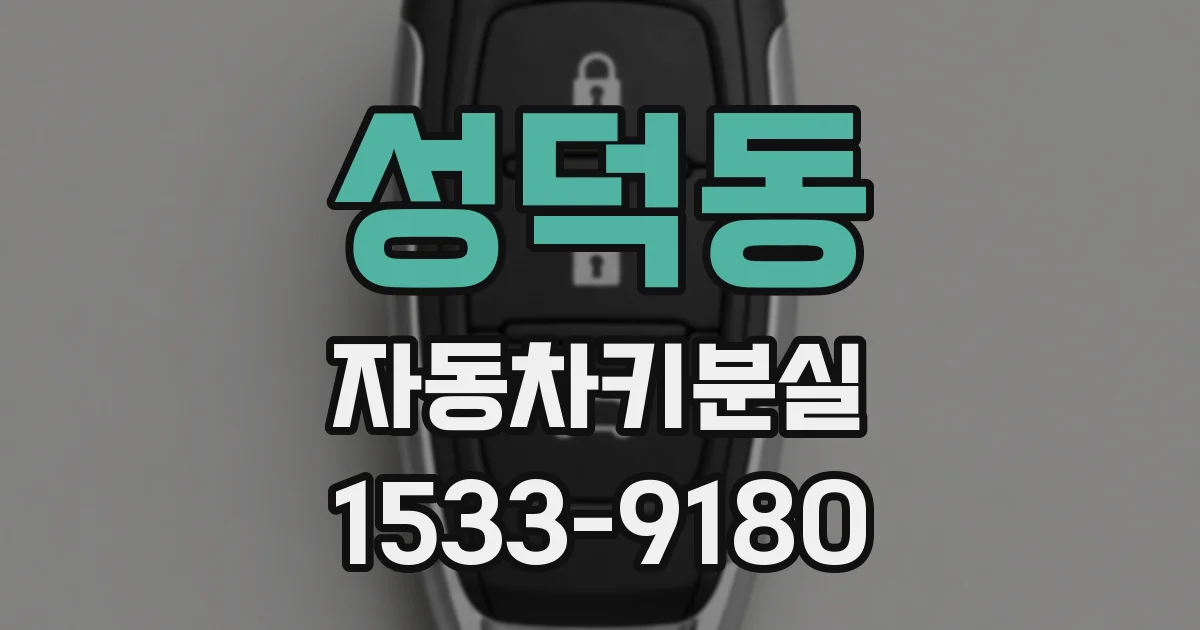 성덕동 자동차키분실