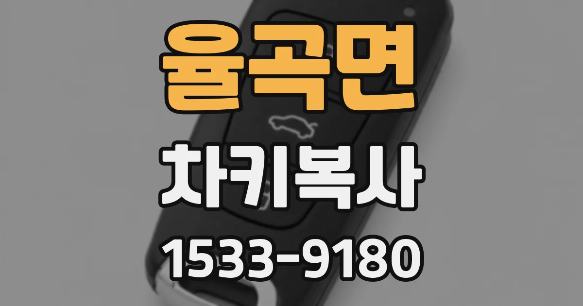 율곡면 차키복사