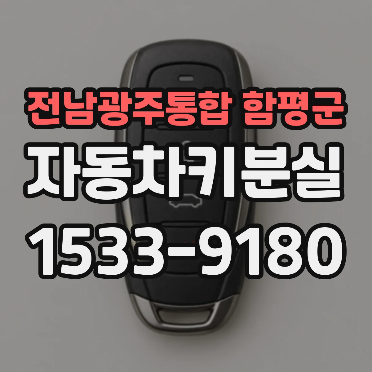 전남광주통합 함평군 자동차키분실