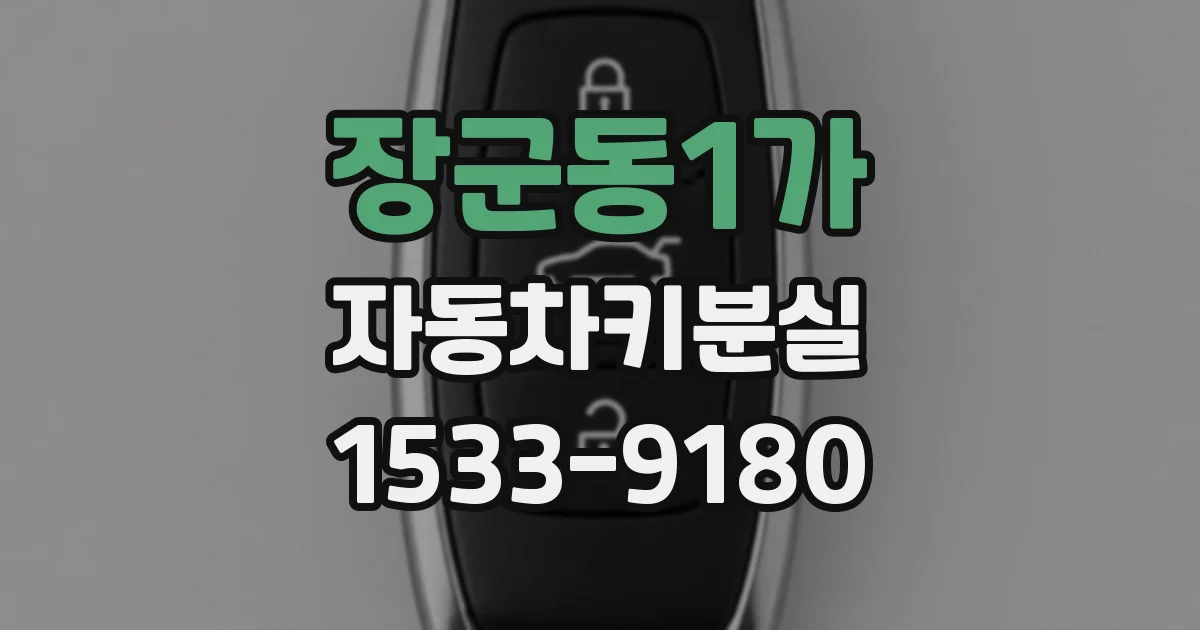 장군동1가 자동차키분실