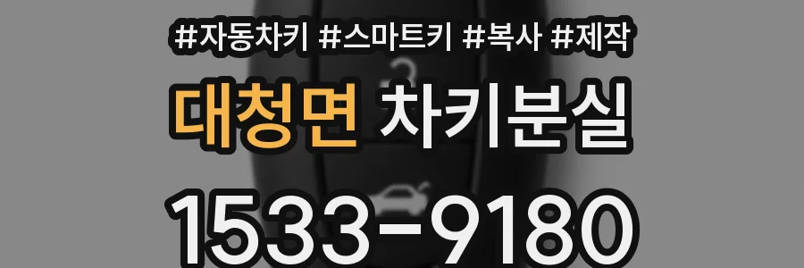 대청면 차키분실