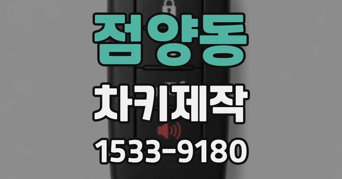 점양동 차키제작