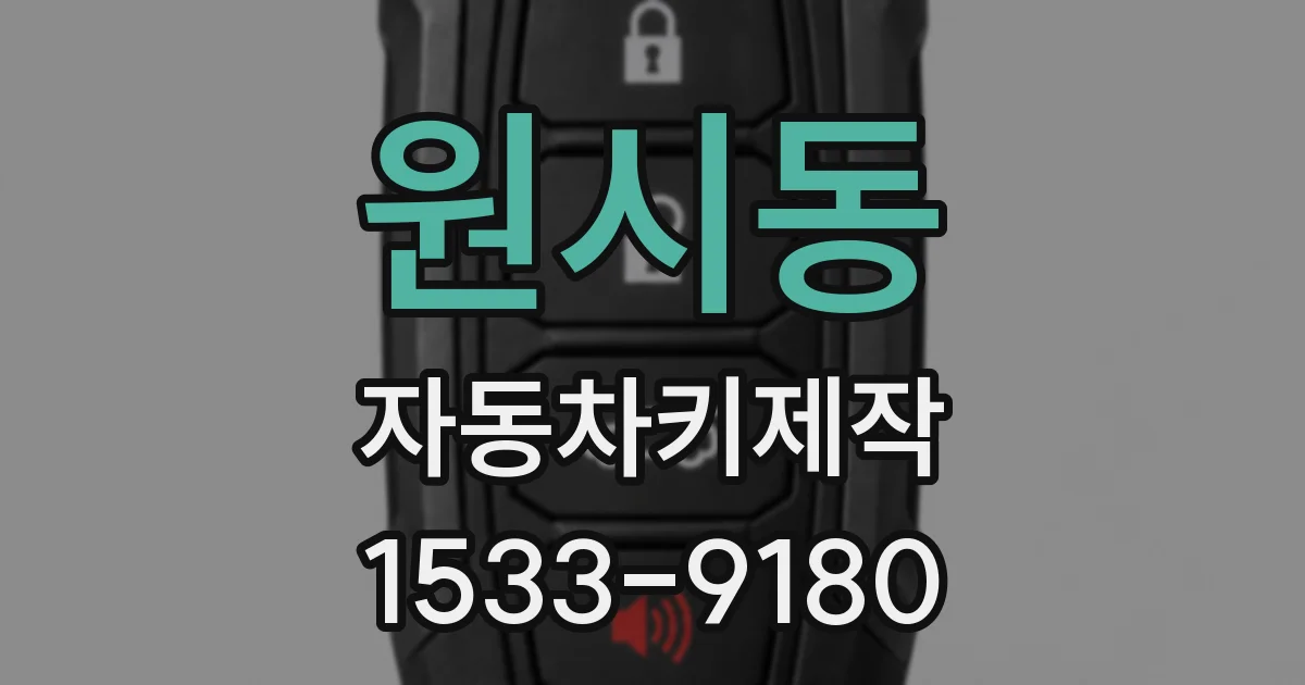 원시동 자동차키제작