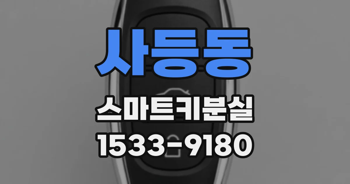 사등동 스마트키분실