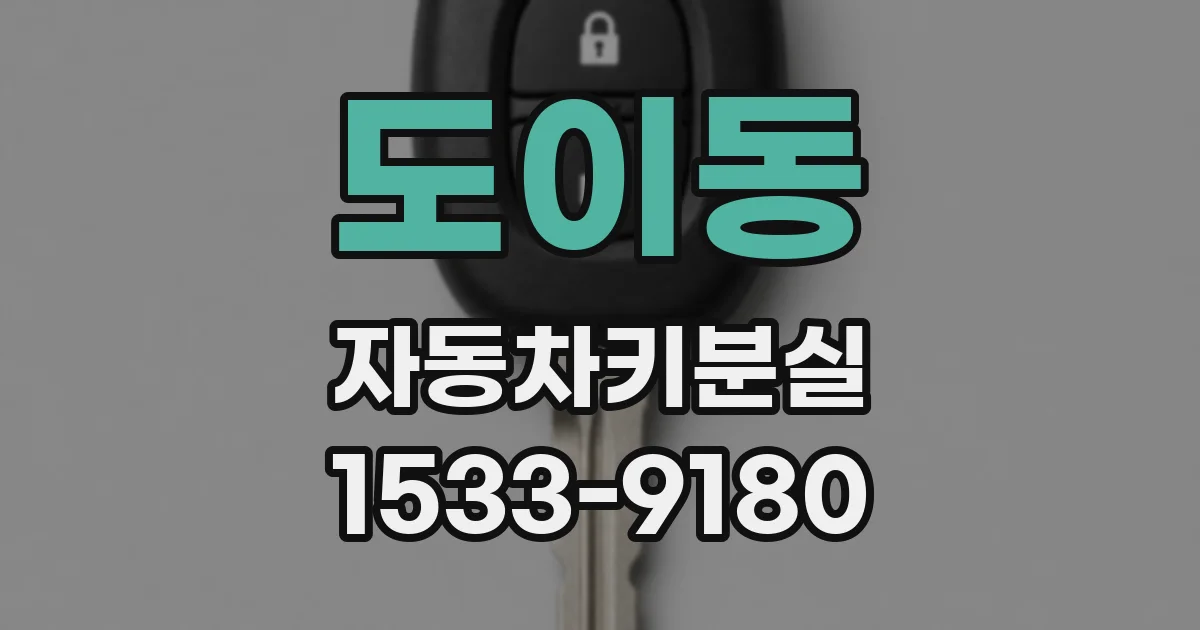 도이동 자동차키분실