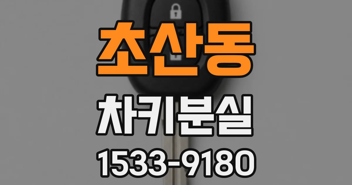 초산동 차키분실