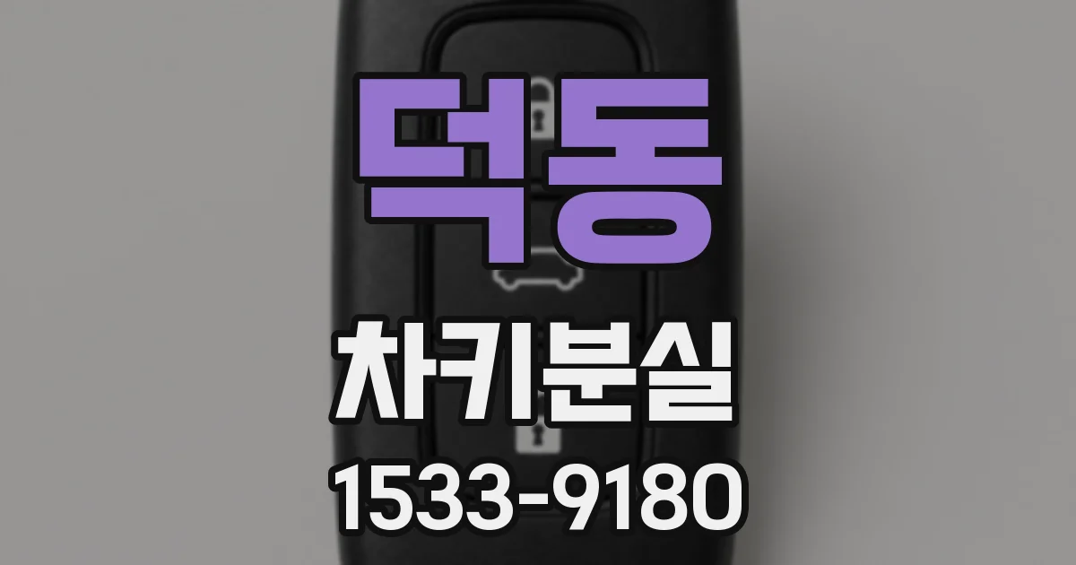 덕동 차키분실