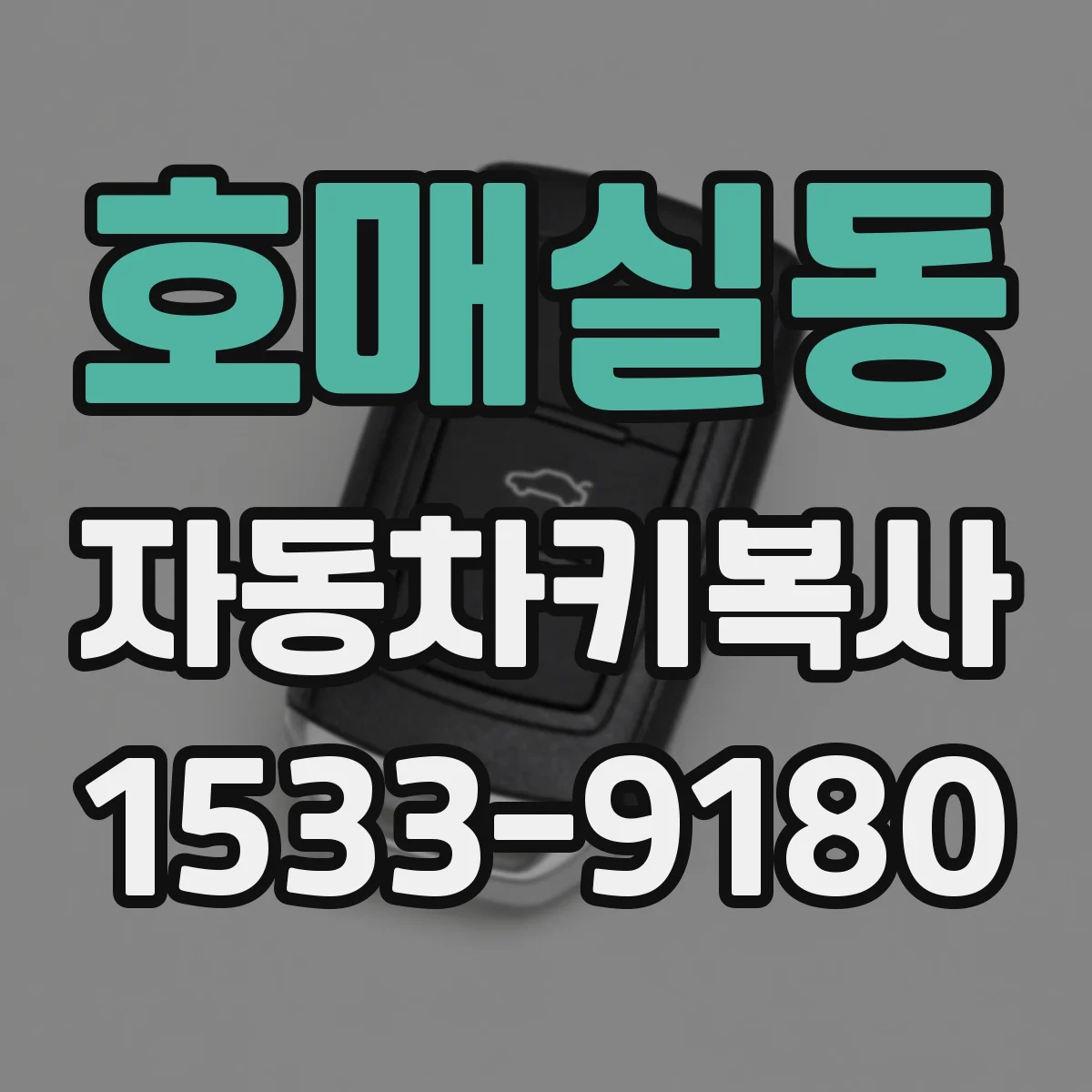 호매실동 자동차키복사