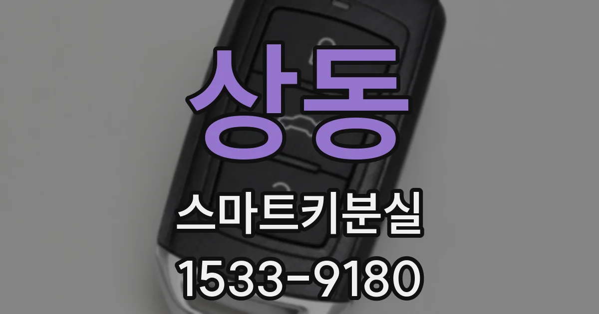 상동 스마트키분실