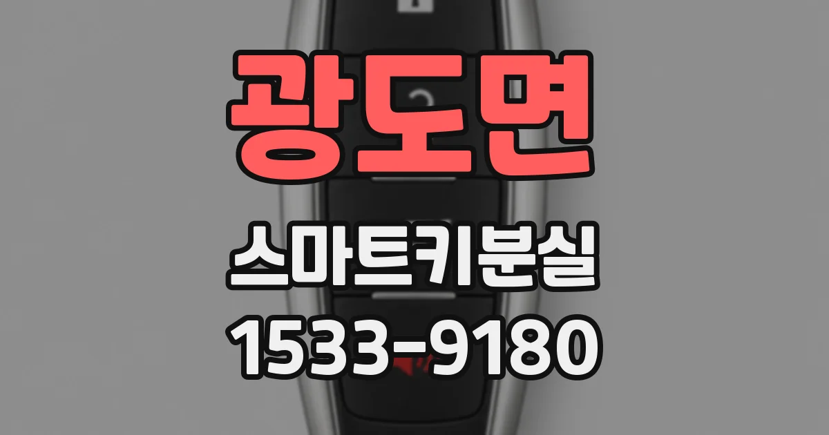 광도면 스마트키분실