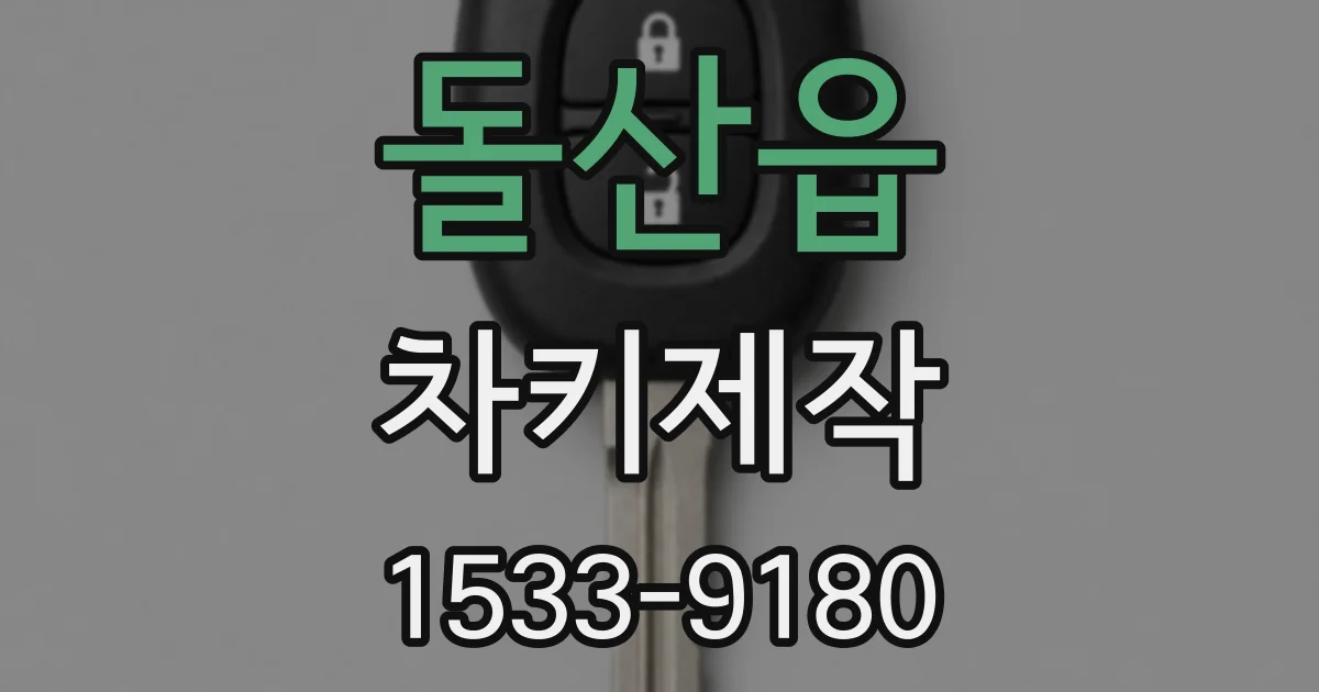 돌산읍 차키제작