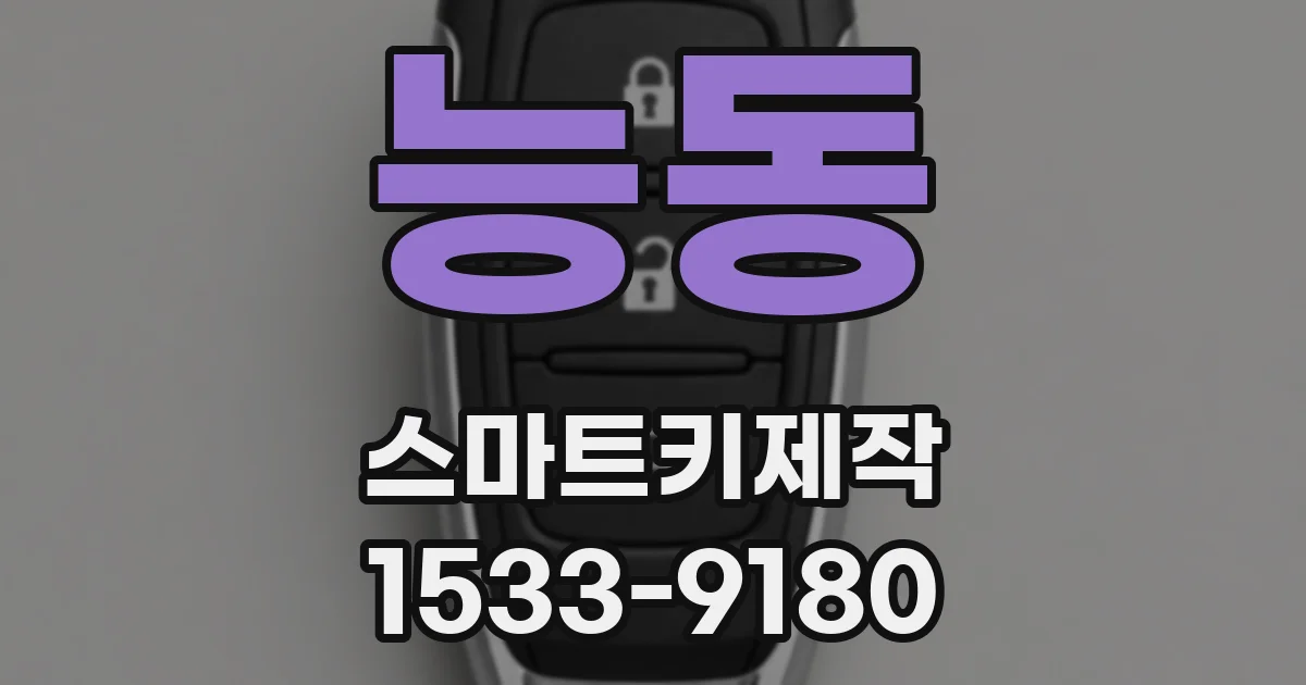 능동 스마트키제작