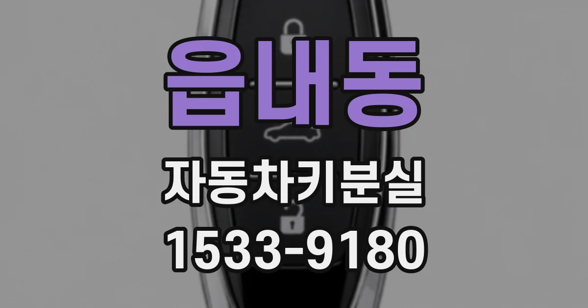 읍내동 자동차키분실