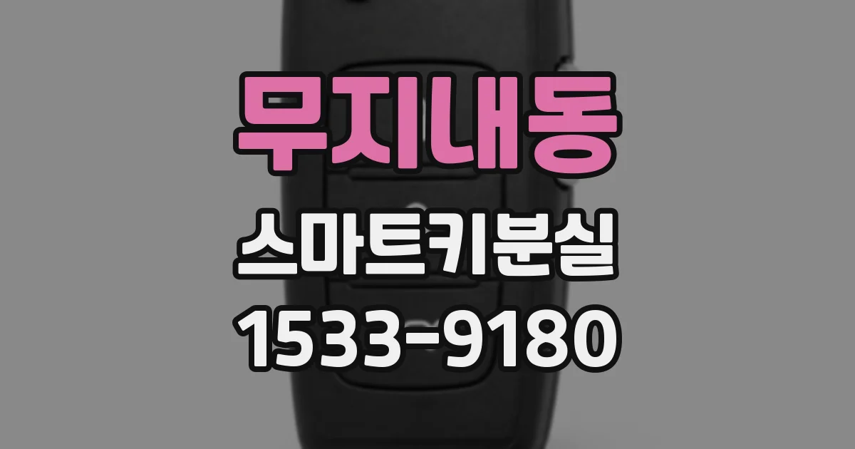 무지내동 스마트키분실