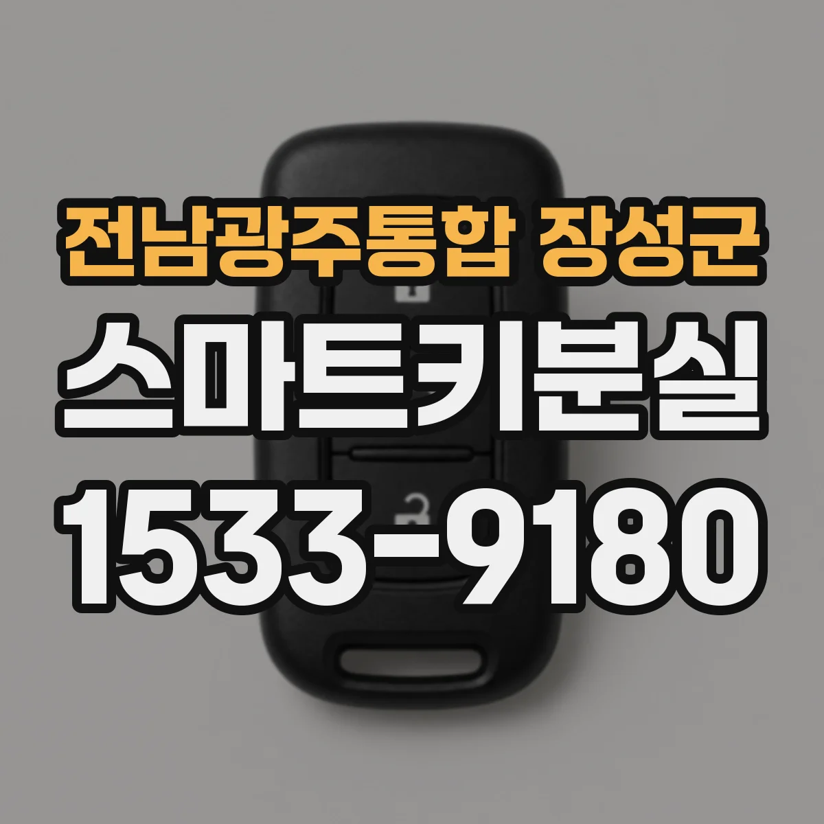 전남광주통합 장성군 스마트키분실