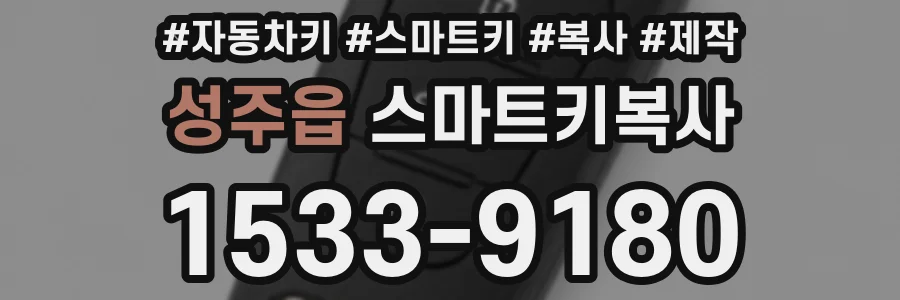 성주읍 스마트키복사