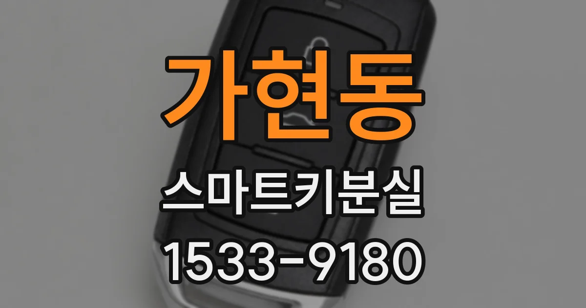 가현동 스마트키분실