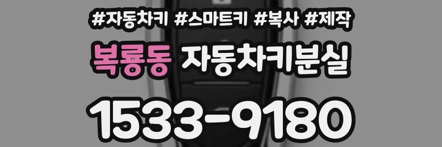 복룡동 자동차키분실