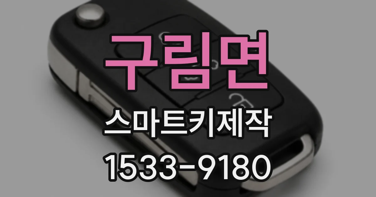 구림면 스마트키제작