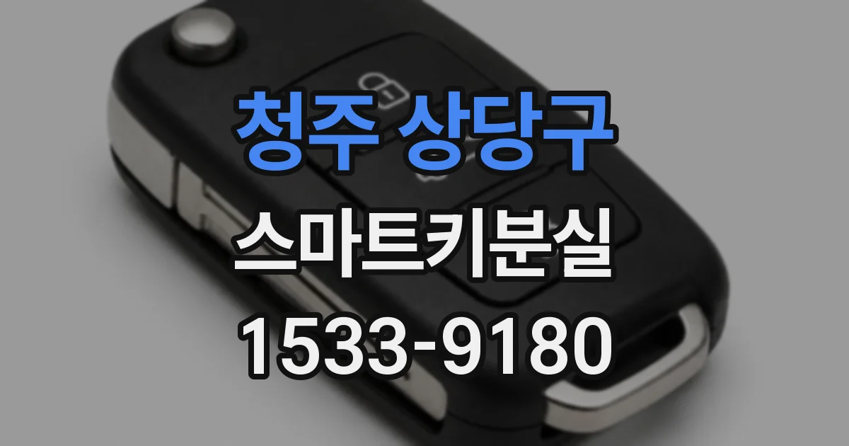 청주 상당구 스마트키분실