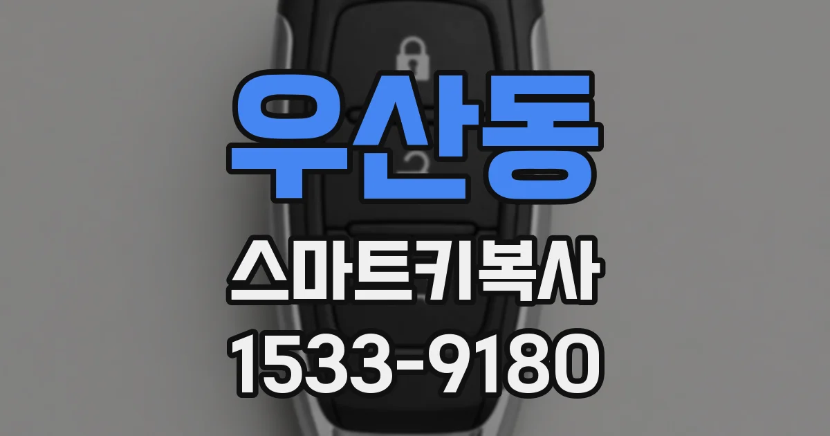 우산동 스마트키복사