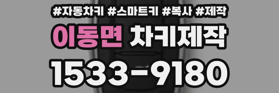 이동면 차키제작