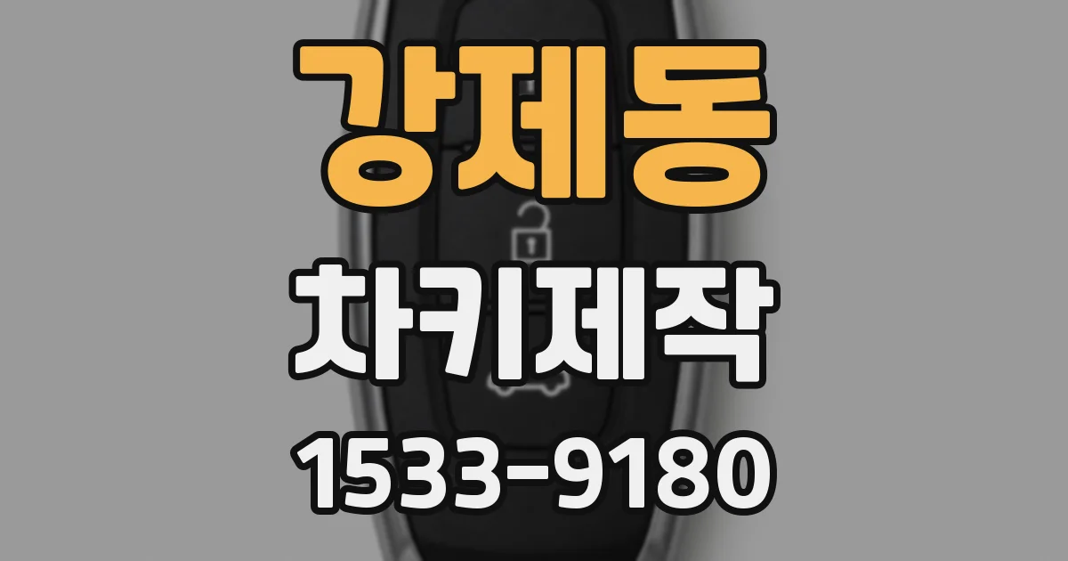 강제동 차키제작