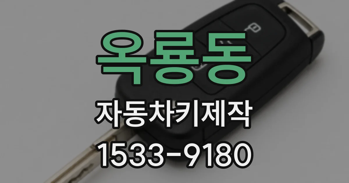 옥룡동 자동차키제작