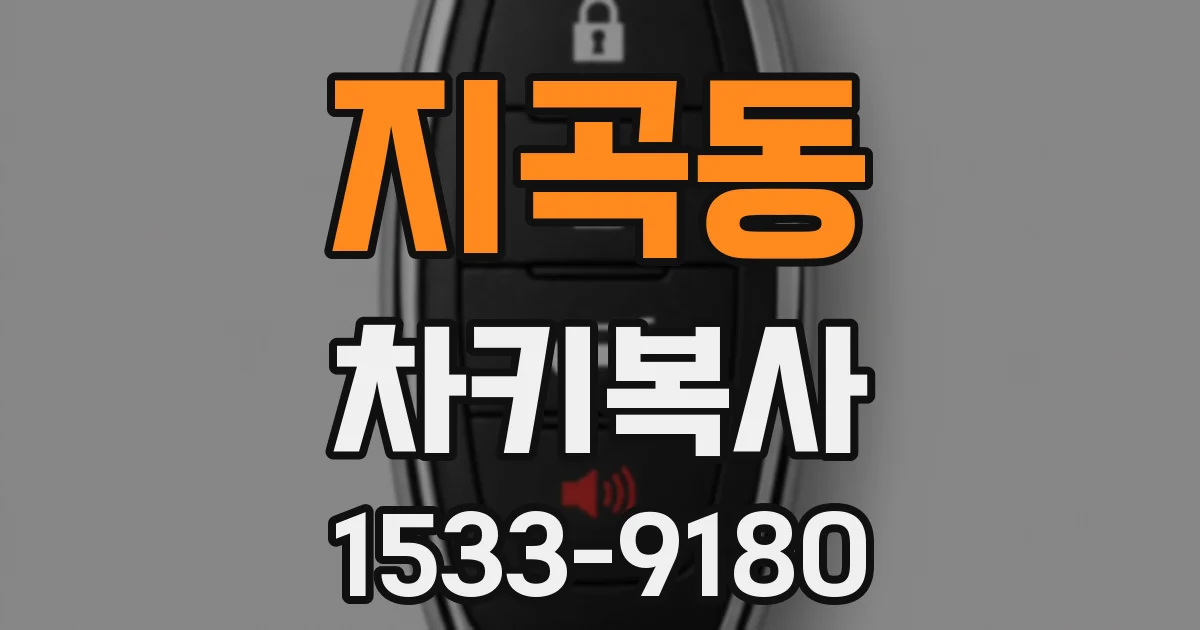 지곡동 차키복사