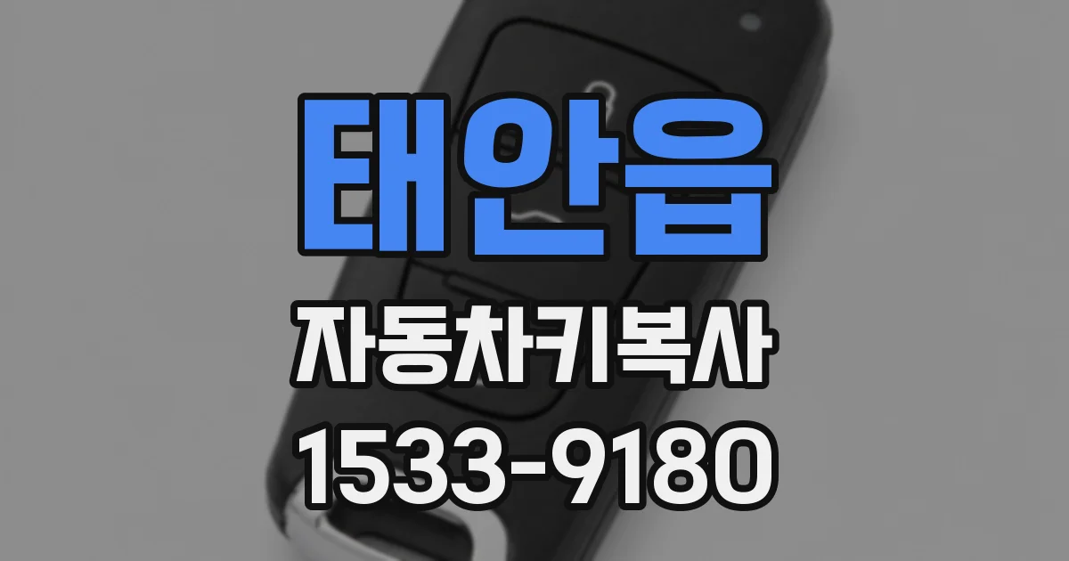 태안읍 자동차키복사