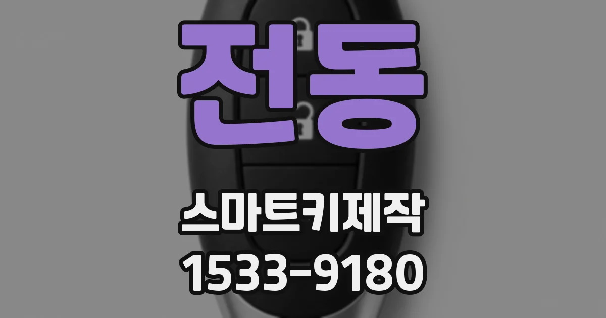 전동 스마트키제작