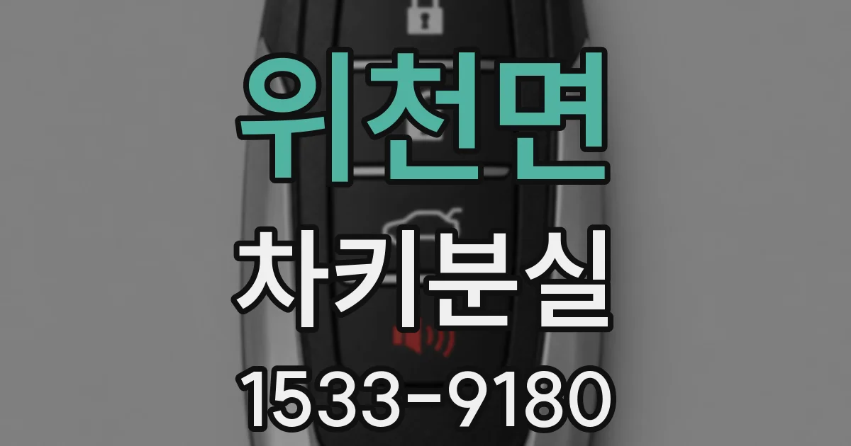 위천면 차키분실