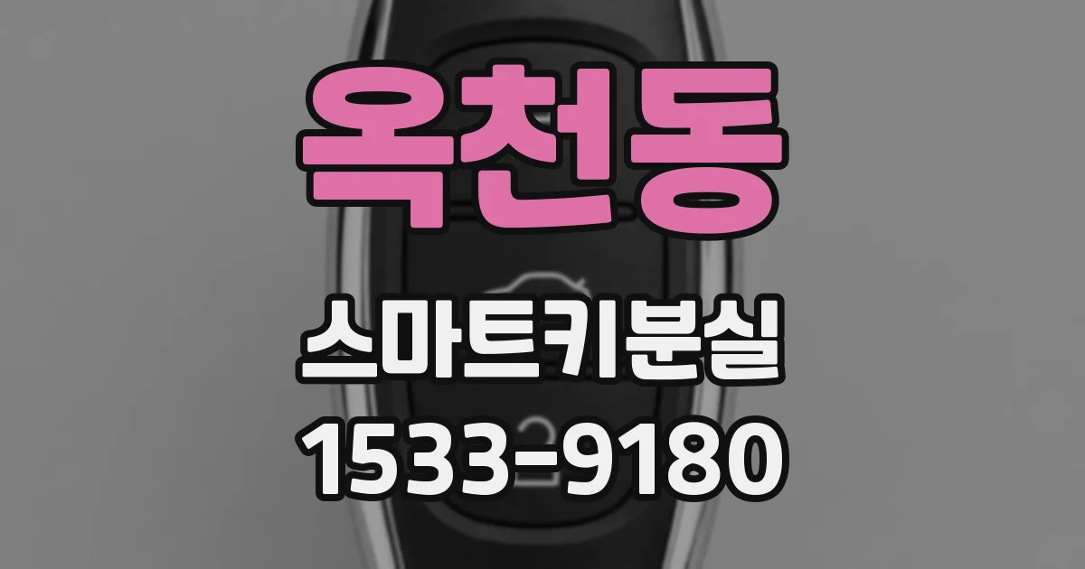 옥천동 스마트키분실
