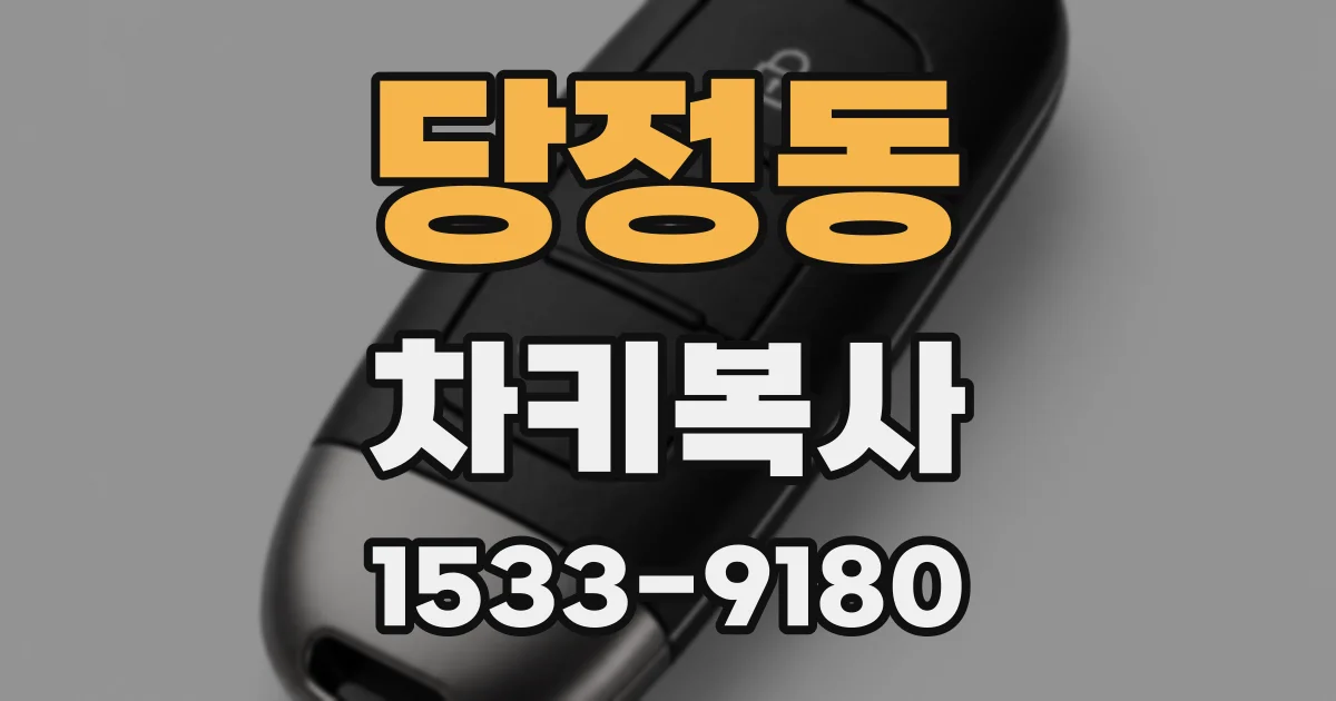 당정동 차키복사