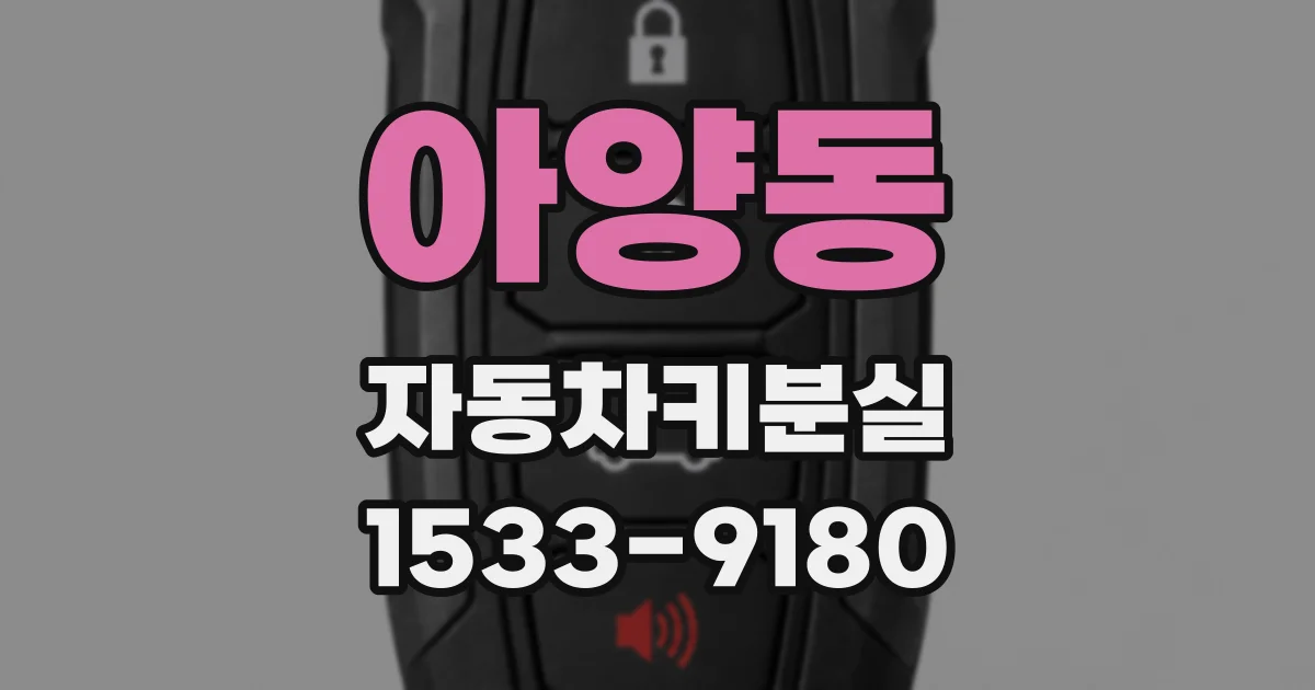 아양동 자동차키분실
