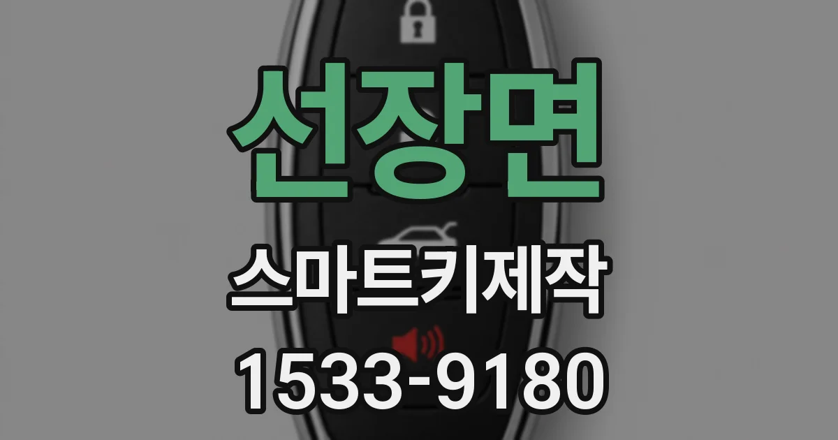 선장면 스마트키제작