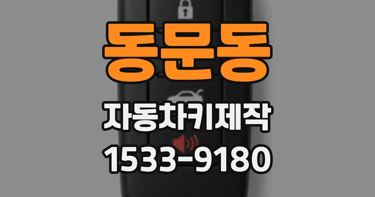 동문동 자동차키제작