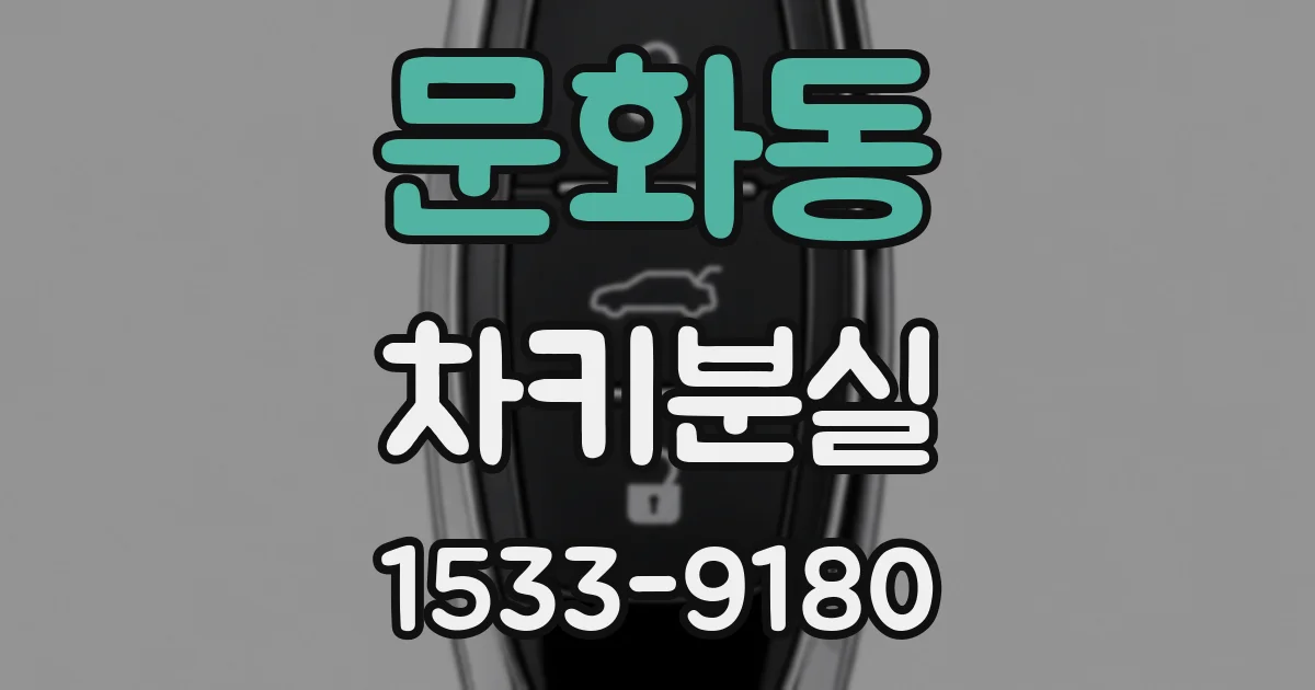 문화동 차키분실